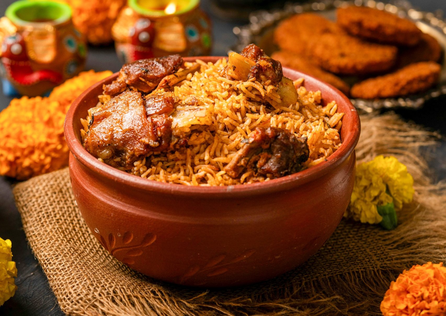 Kerala Cuisine: A Vibrant Legacy of Trade and Taste. Image Courtesy: Sahib's Biriyani via Pexels
