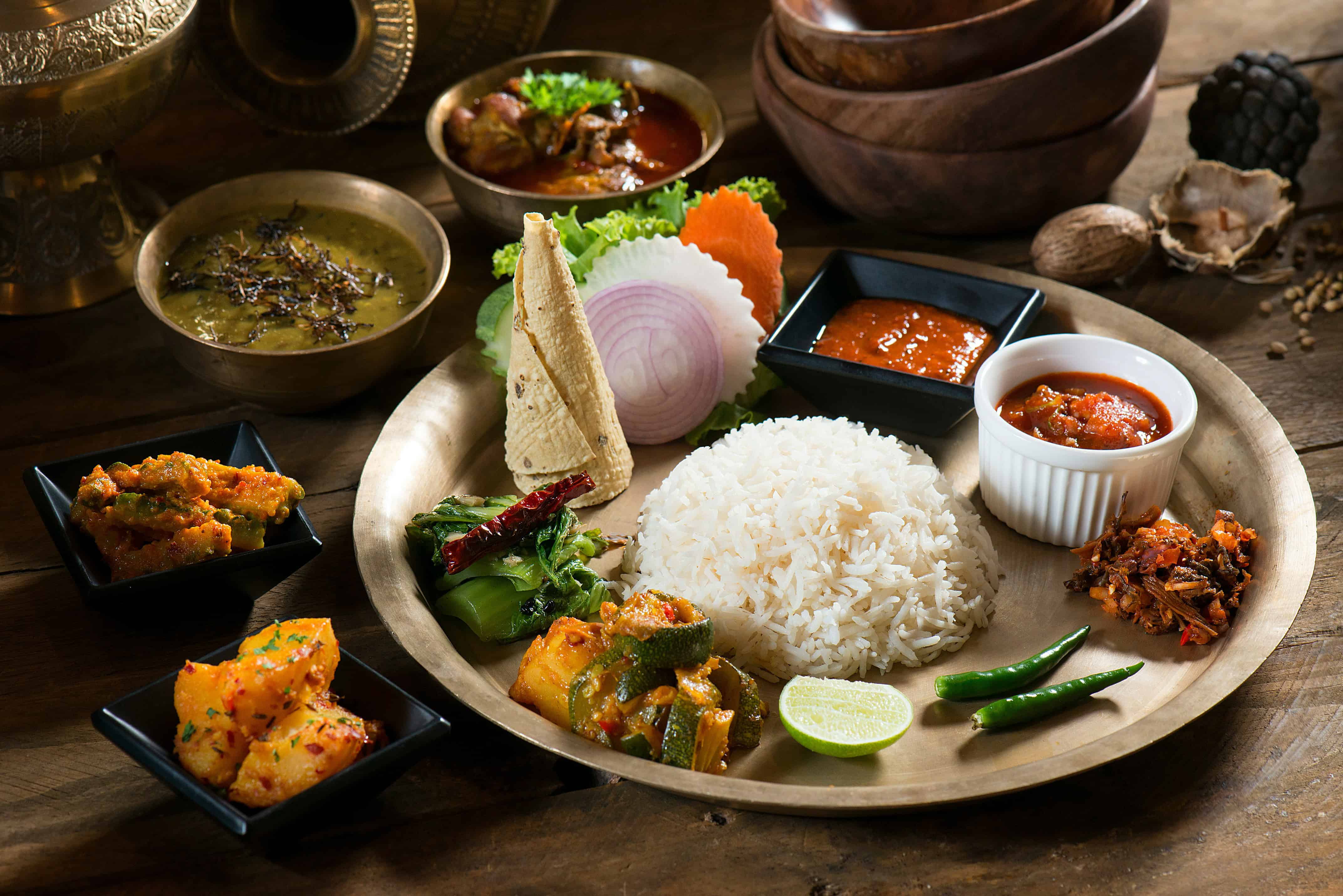 Delightful ensemble of diverse Indian Cuisine. Courtesy: unsplash, Abhishek Sanwa Limbu,