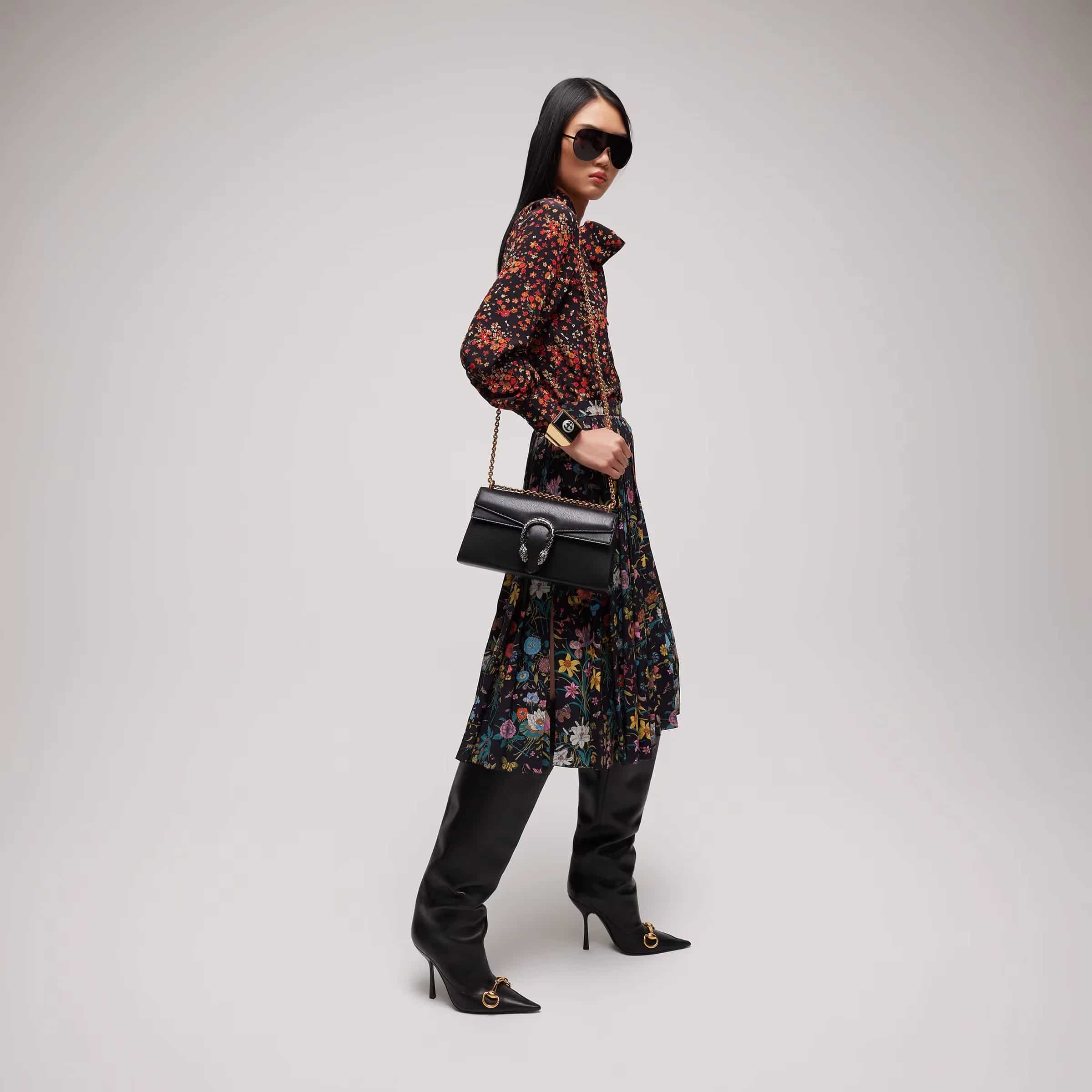 Gucci Dionysus Crystal Medium Shoulder Bag