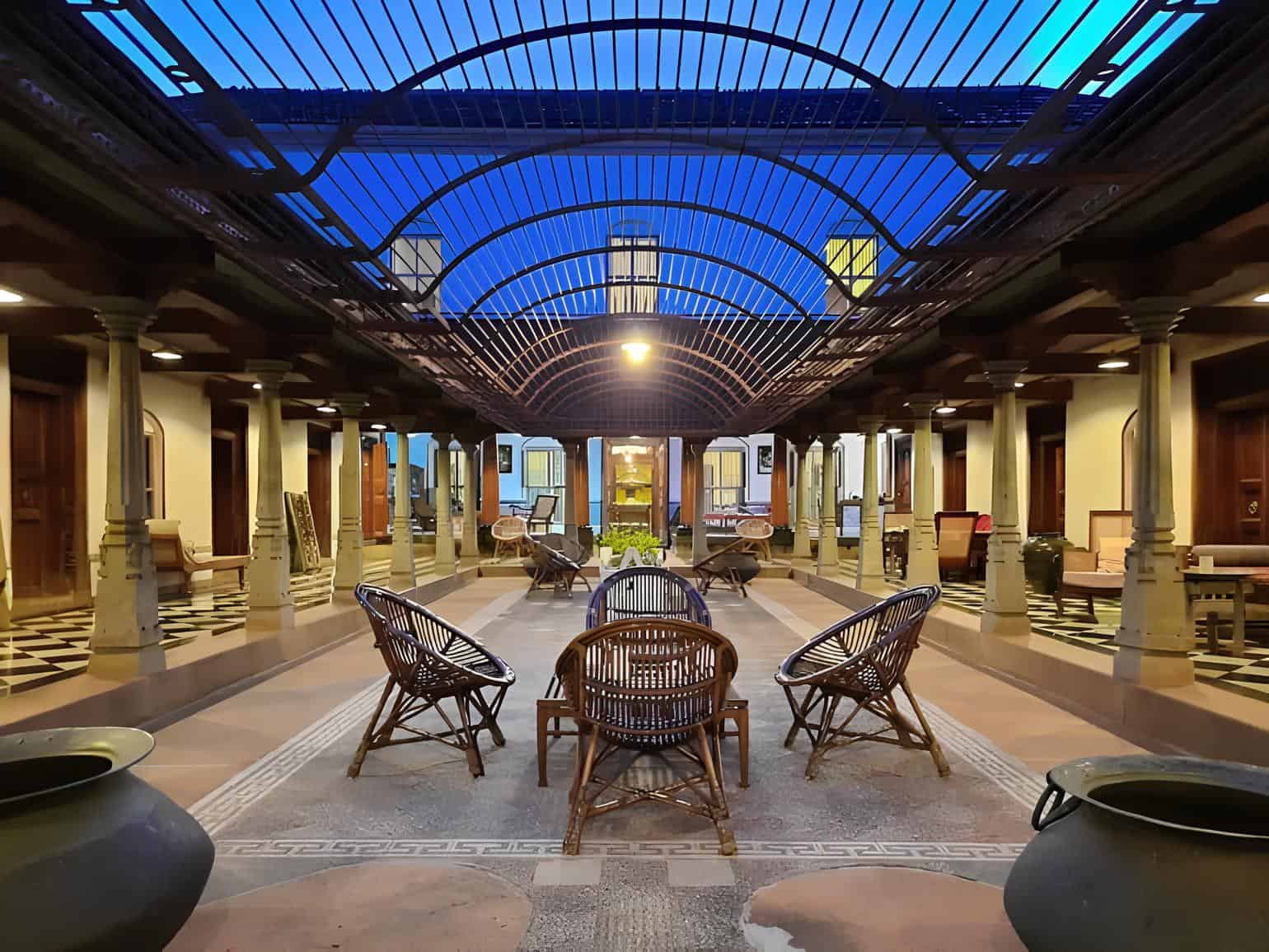 Open air courtyard. Image courtesy: Saratha Vilas
