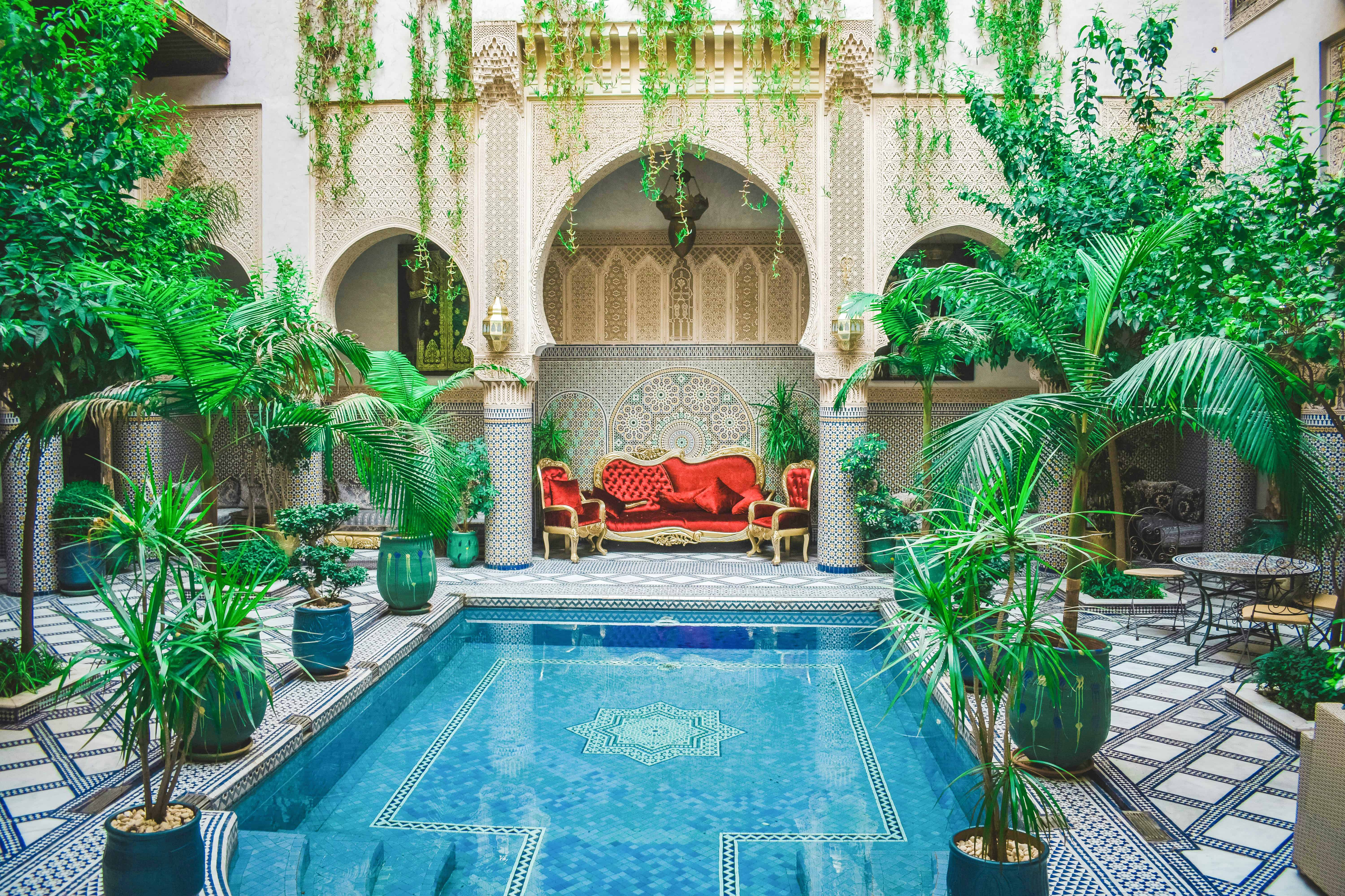 Moroccan Riad at Fes, Fez-Meknès. Image courtesy: Abdelmoughit LAHBABI
