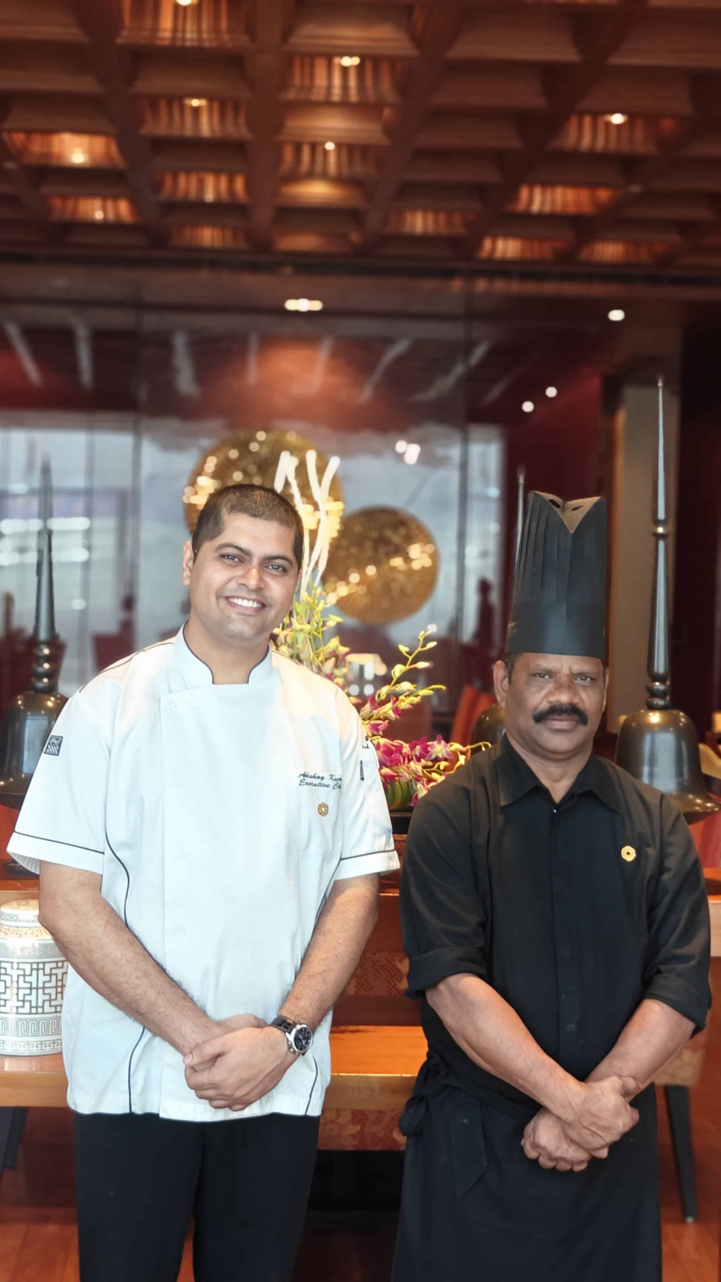 L-R: Chef Akshay Kumar with Chef Muthu