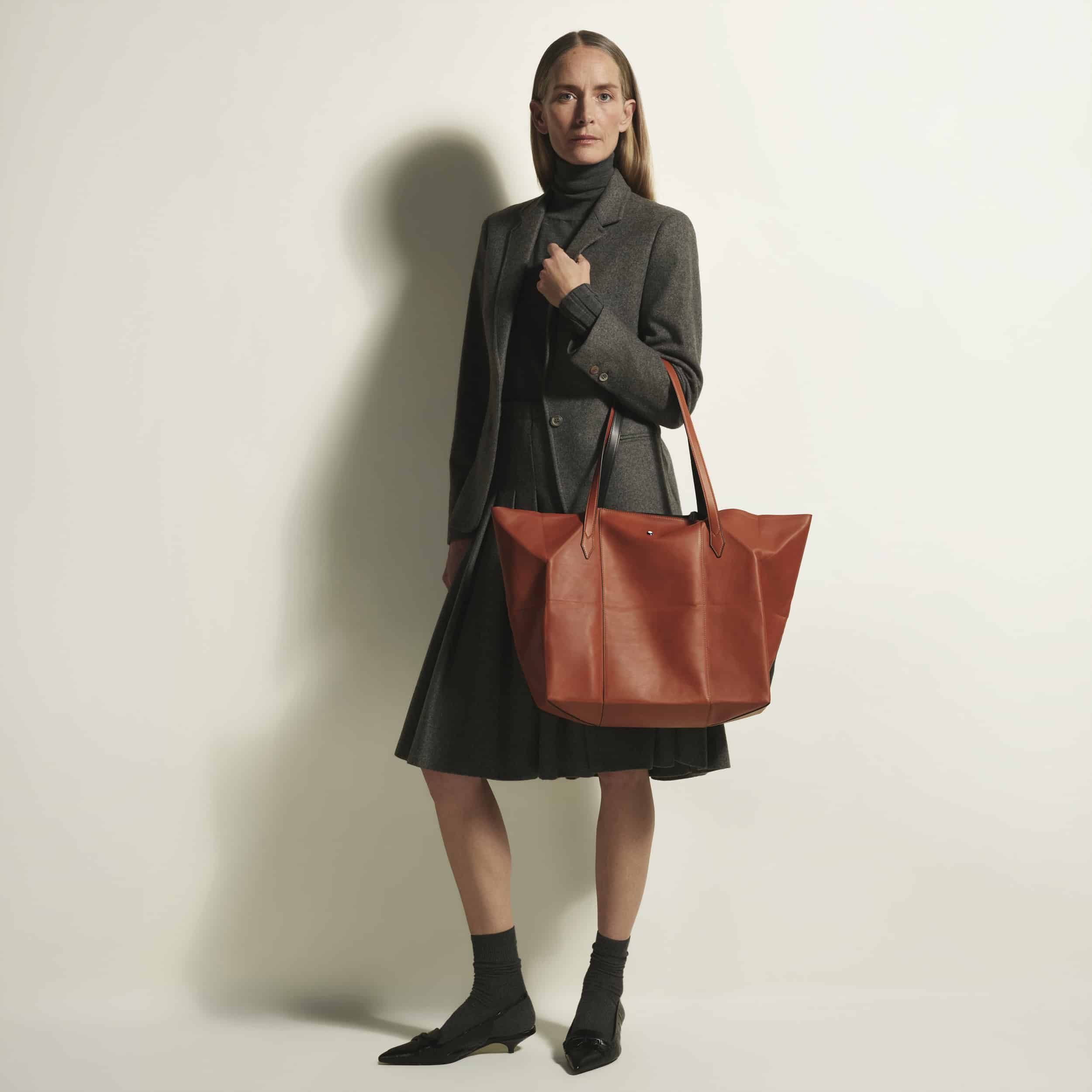Montblanc Paper Tote Silk Calf Leather