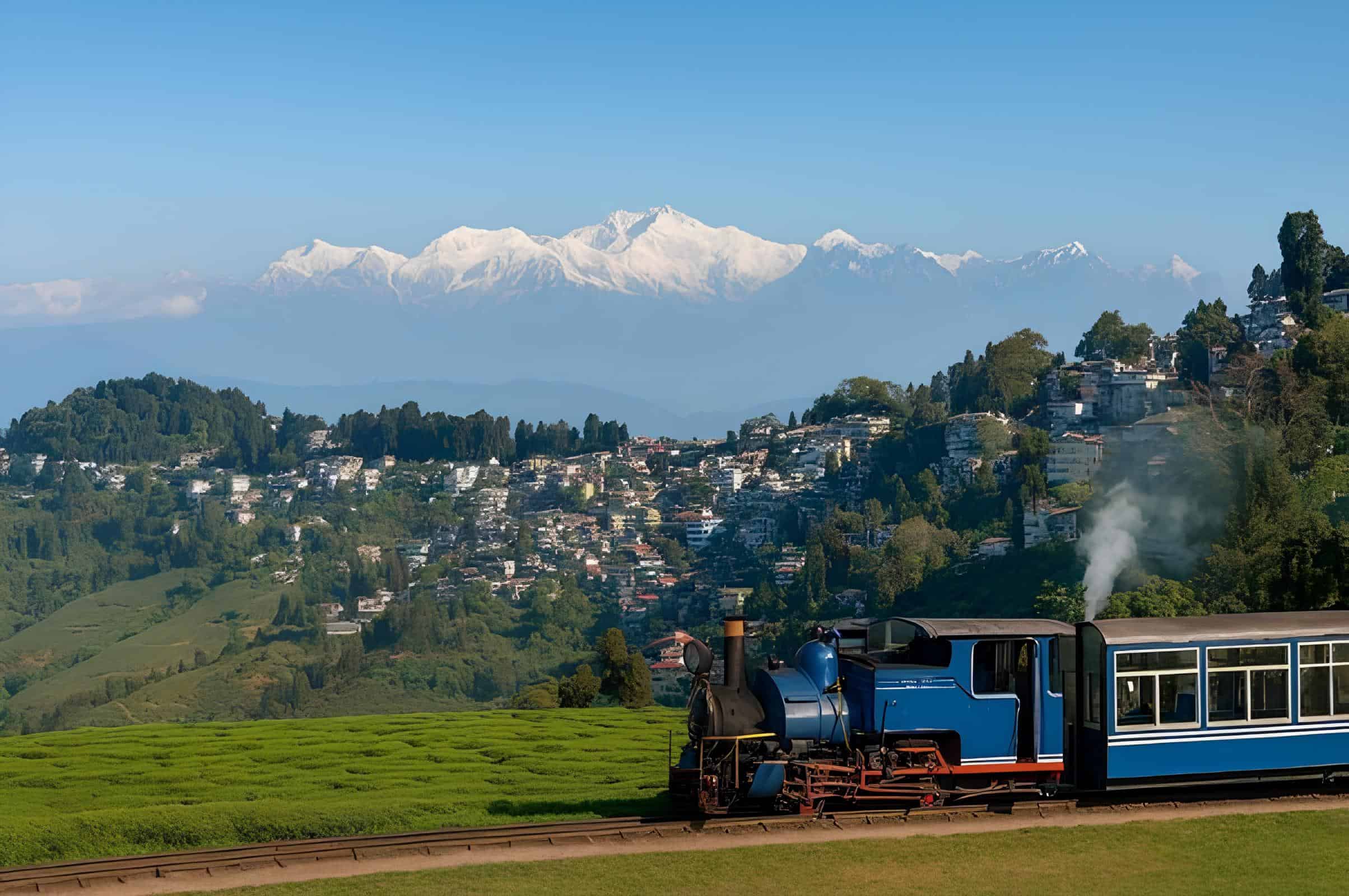 Darjeeling's iconic Toy Train, a UNESCO World Heritage Site. Image courtesy: Destination North Bengal  Darjeeling Itinerary