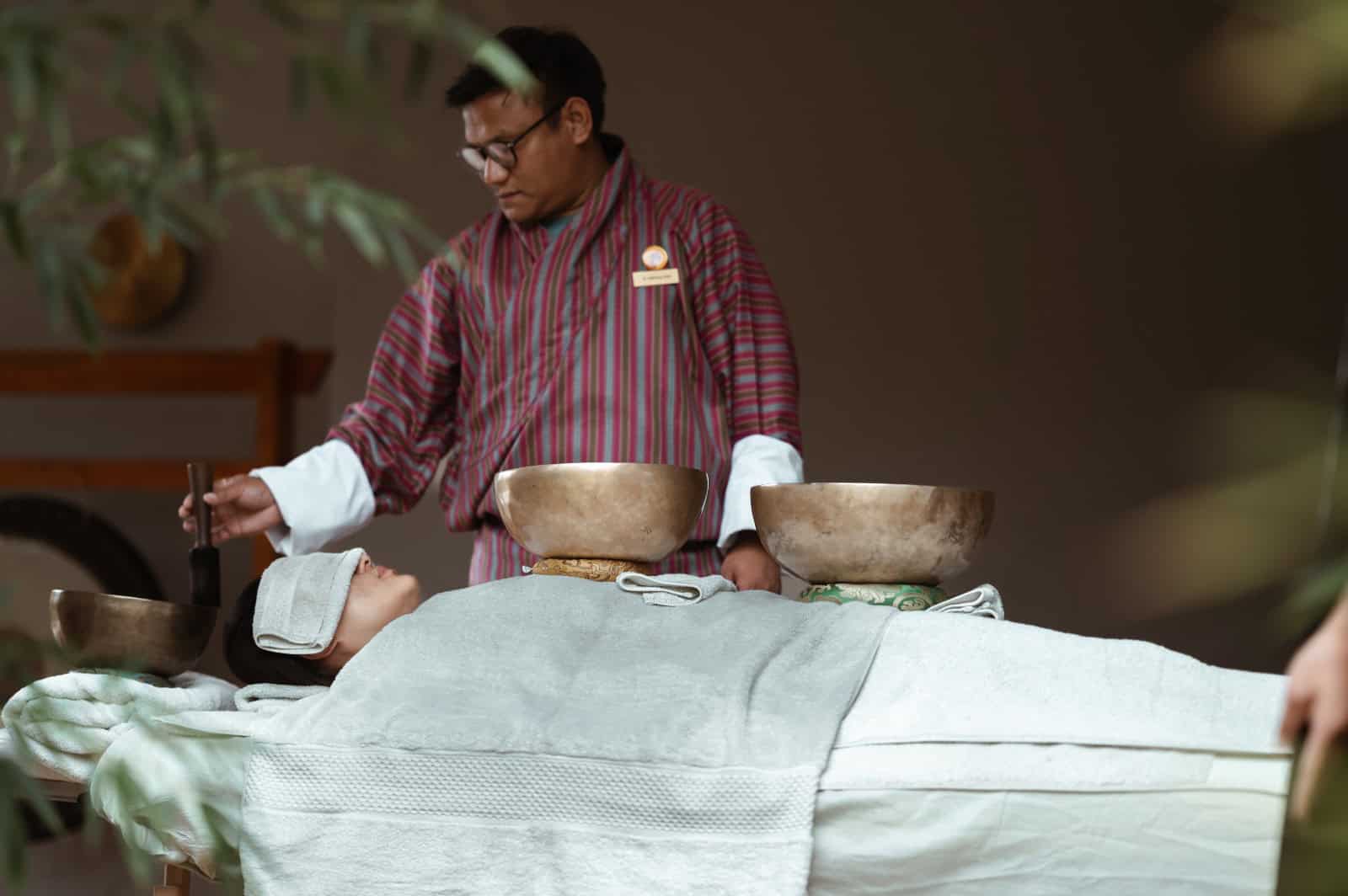 Wellness Singing Bowl Meditation. Image Courtesy: Bhutan Spirit Sanctuary