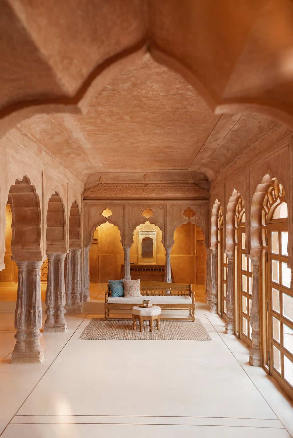 Reception Area, Six Senses Fort Barwara Spa. IHG