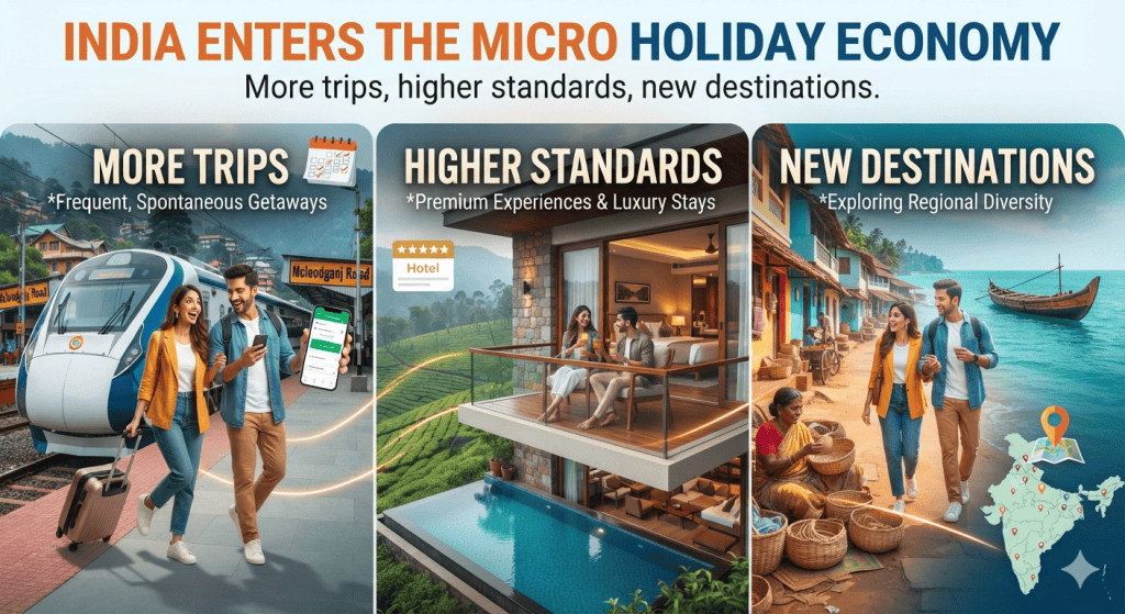 India enters the Micro Holiday Economy: More trips, higher standards, new destinations