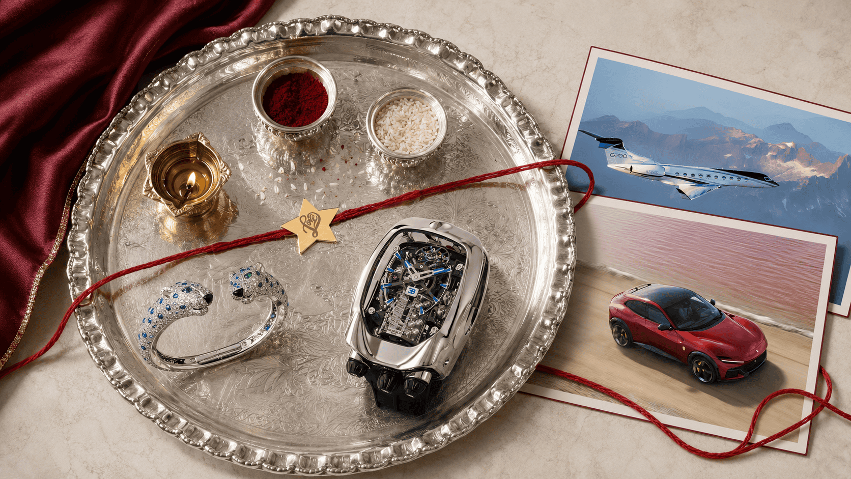 The ultimate luxury Raksha Bandhan gifts thali