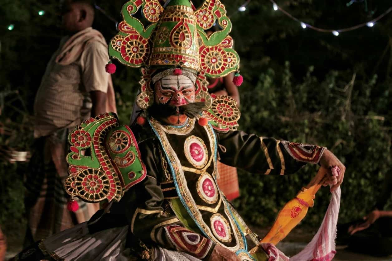 Indian street folk theatre Therukoothu artist with colourful attire. Courtesy, Prithvi Raj, Unsplash
