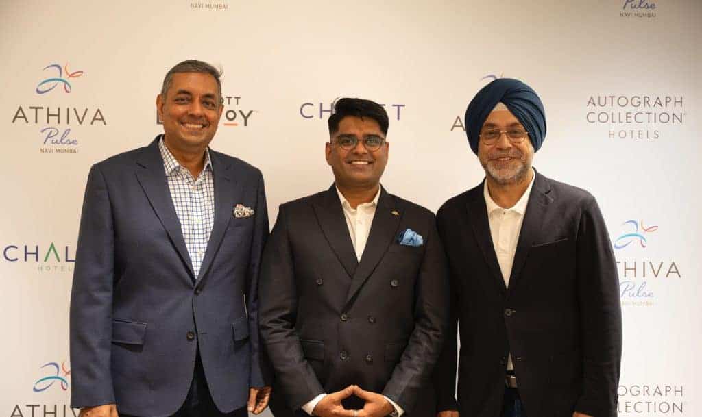 Left to Right - Gaurav Singh COO, CHL _ Kiran Muniraj GM Athiva Pulse _ Dilpreet Singh VP Ops, Marriott International