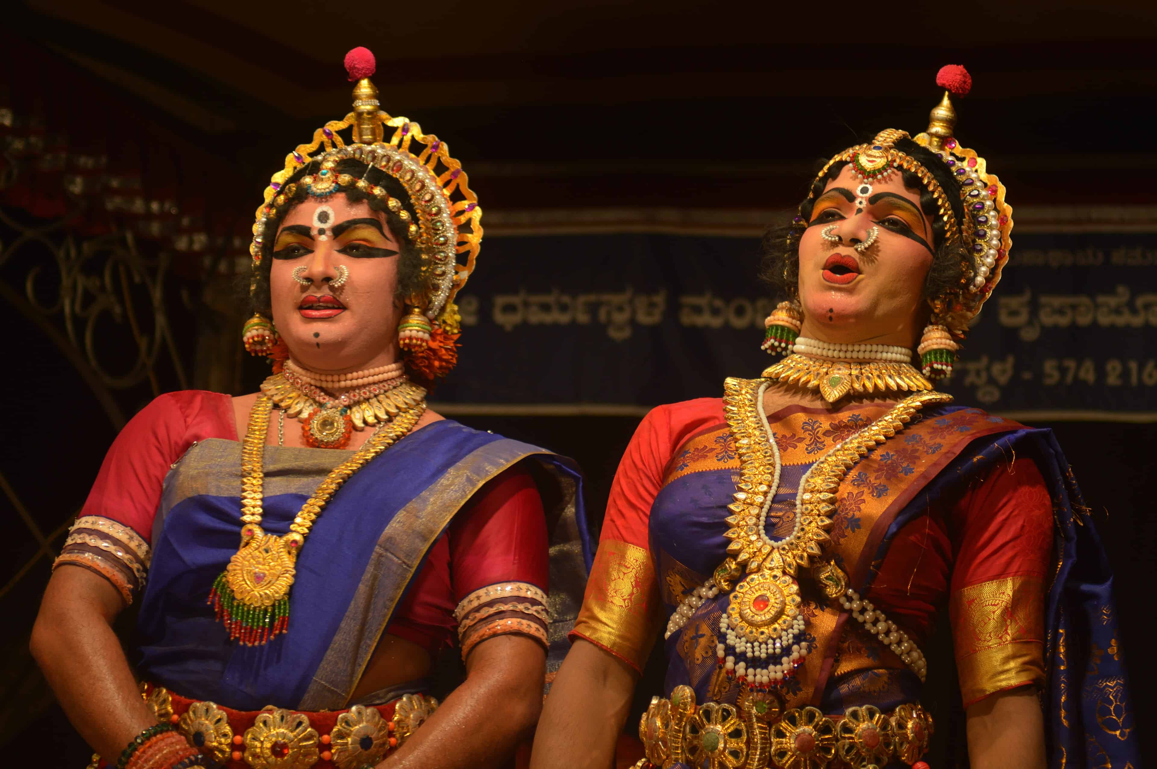 Yakshagana performers in action. Courtesy: Wikimedia Commons