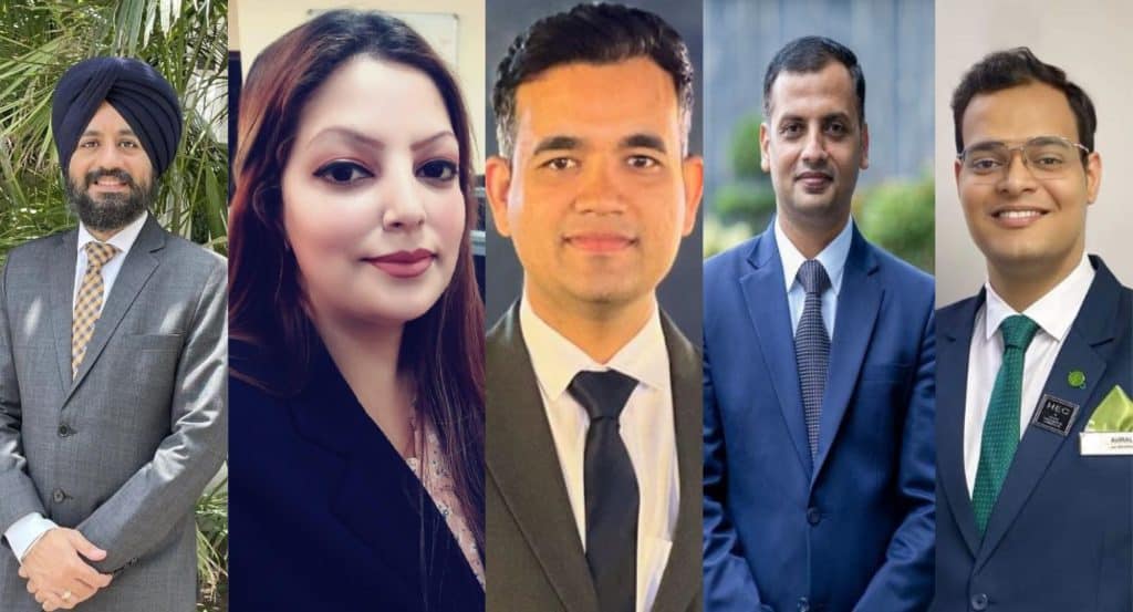 Left to right - Harpal Singh, Fauzia Khan, Vivek Sharma, Uday Thakur, Aviral Shukla