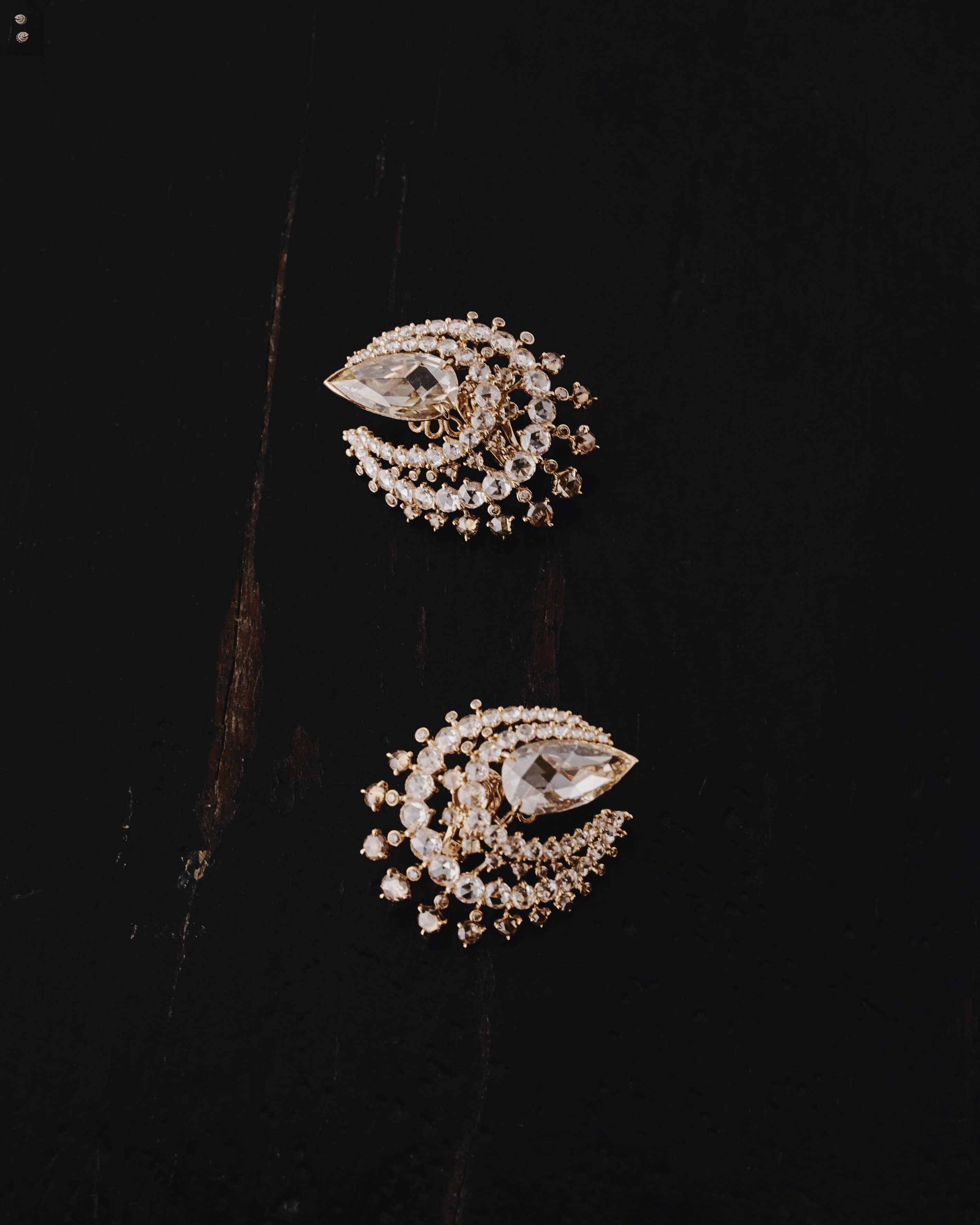 Patellia combines rose gold, yellow gold, brown diamonds and diamonds.